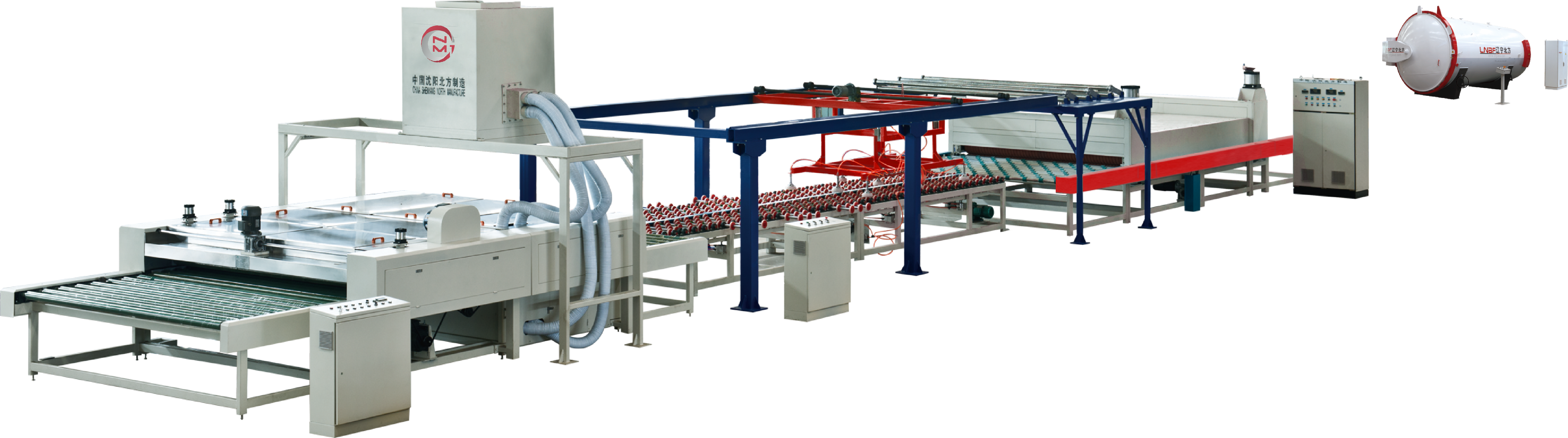 Architecture laminated glass production line